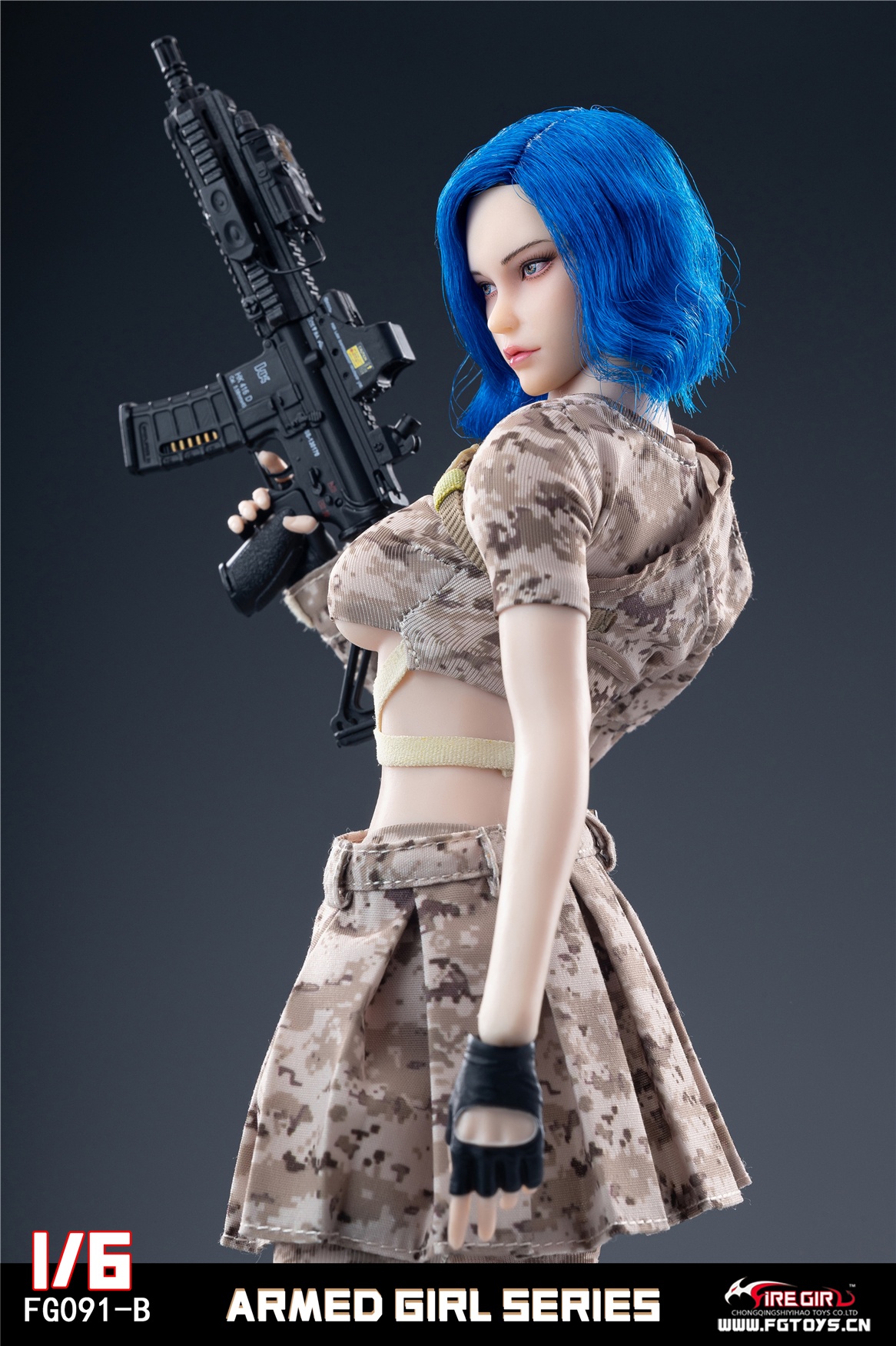 NEW PRODUCT: Fire Girl Toys - Soldier FG091 Armed Girls Series (3 styles A/B/C ) 12410