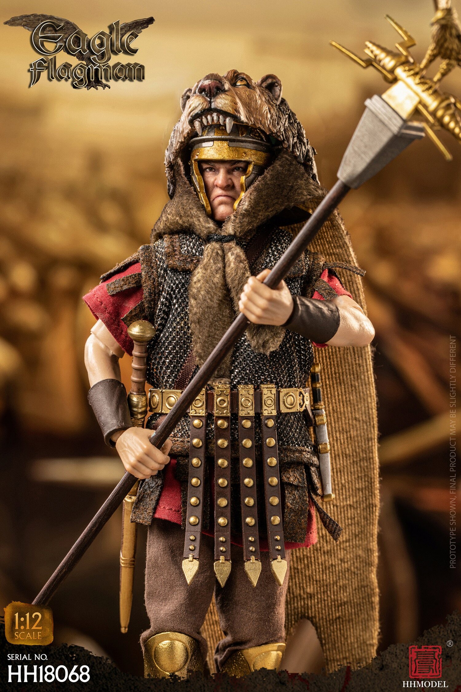 NEW PRODUCT: HHMODEL - 1/12 Imperial Legion - Rome Eagle Flagman 4812