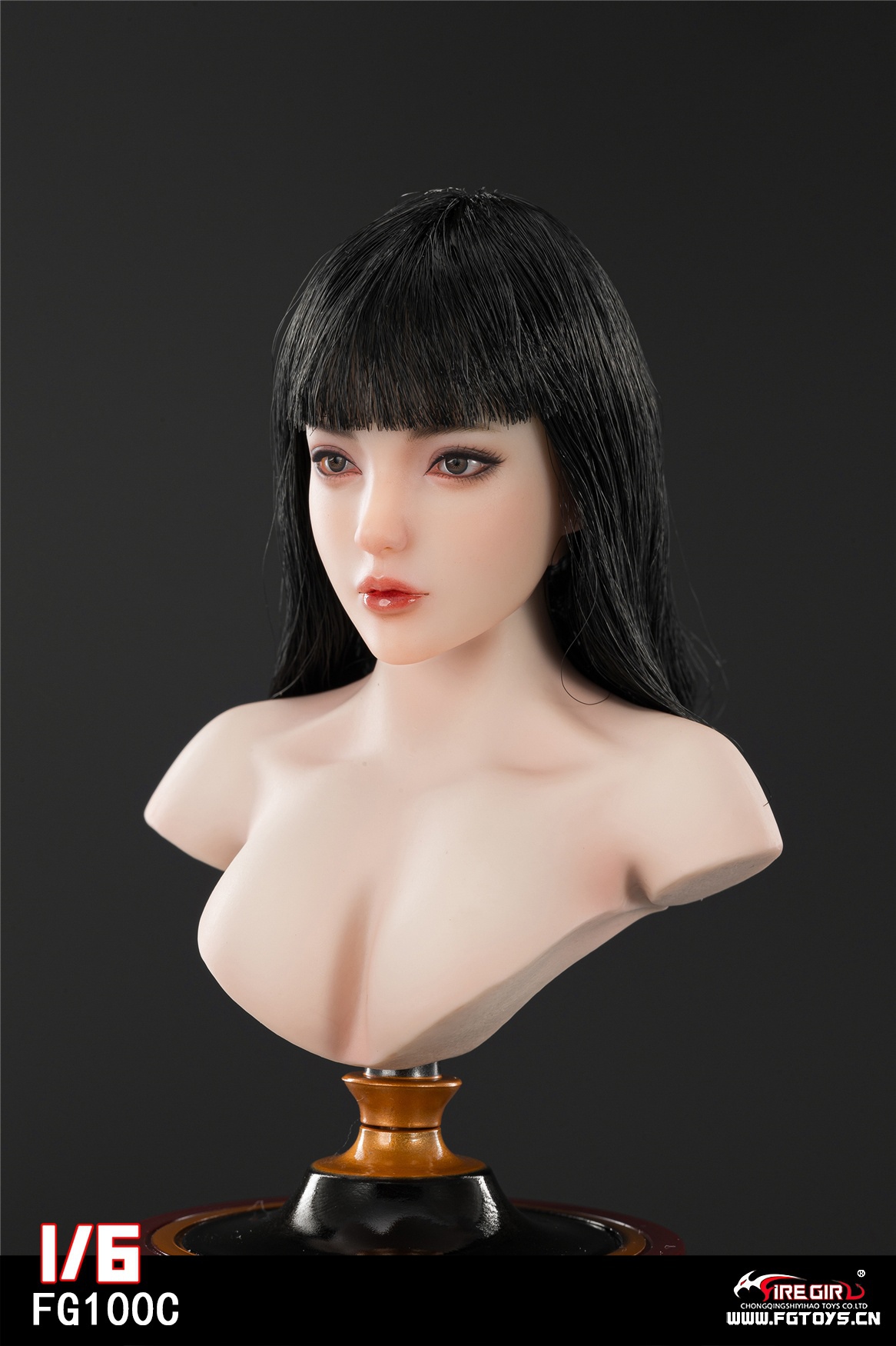 headsculpt - NEW PRODUCT: Fire Girl Toys: Western Girl-Aisha [movable eyes, ABC three hairstyles] (#FG100)  5013