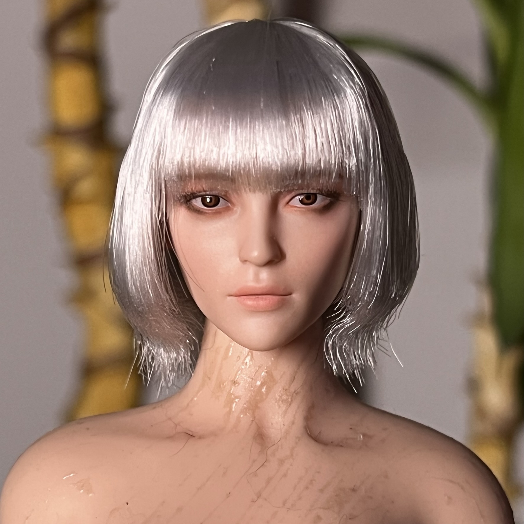 NEW PRODUCT: DS TOYS 1/6 COSPLAY Short-haired female head sculpture in three hair colours D-011 / D-012 / D-013 Img_4716