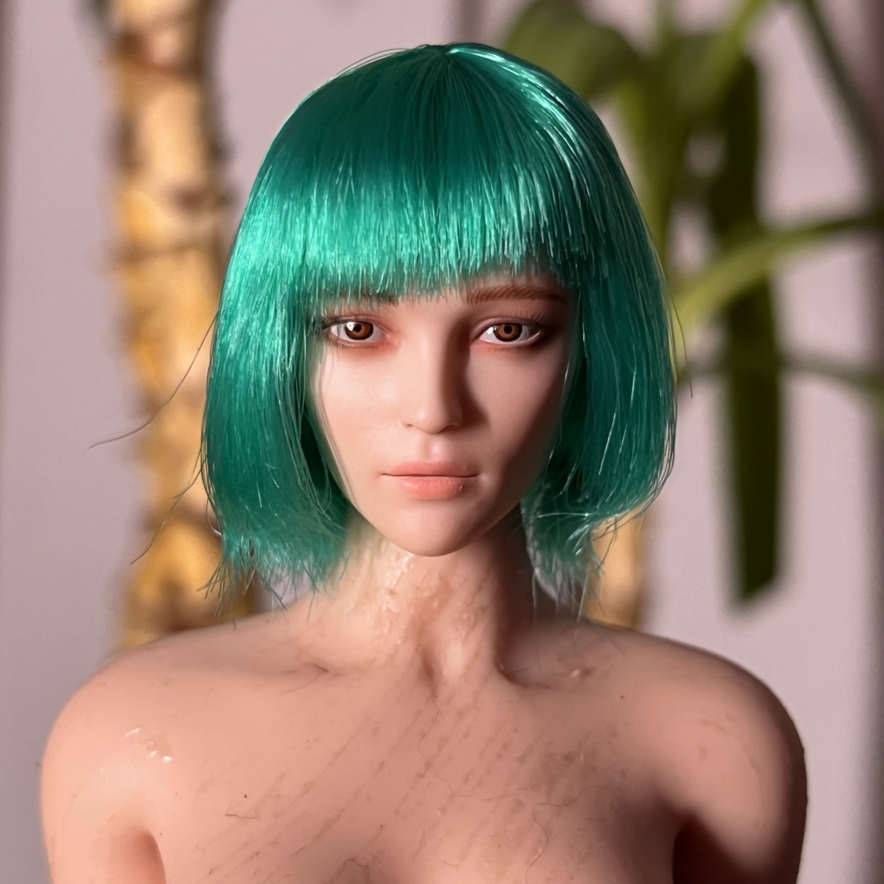 NEW PRODUCT: DS TOYS 1/6 COSPLAY Short-haired female head sculpture in three hair colours D-011 / D-012 / D-013 Img_4719