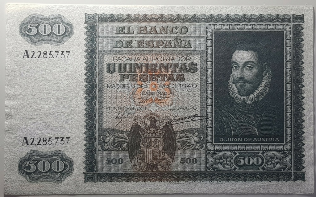 500 Pesetas de 1940 de DON JUAN DE AUSTRIA 20210239