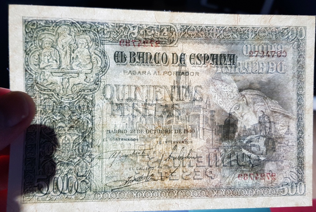 500 pesetas de 1940 de El Conde de Orgaz 20210313