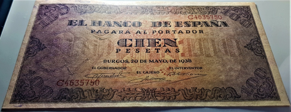 100 Pesetas 1938 Burgos (Casa del Cordon) 20220113