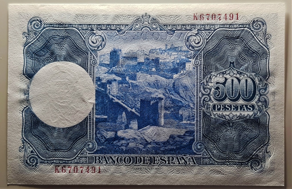 Ignacio Zuloaga y las vistas a Toledo, 500 pesetas de 1954 20220163