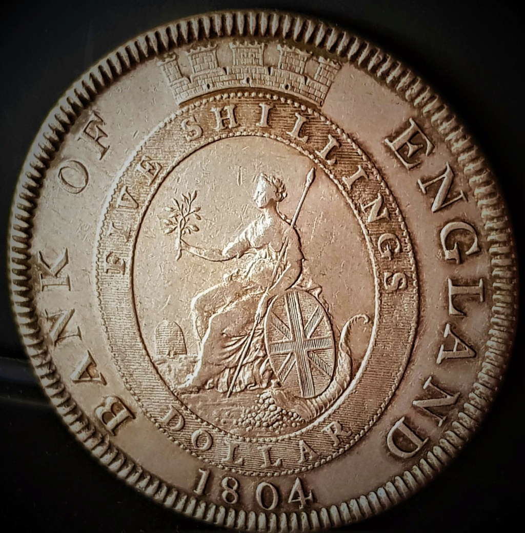 Gran Bretaña, Georgius III, 1 Dolar ó 5 Chelines de 1804 20230211