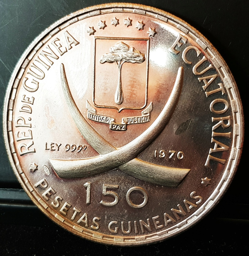 Guinea Ecuatorial, 150 pesetas guineanas de 1970. 1 de 4 20230938