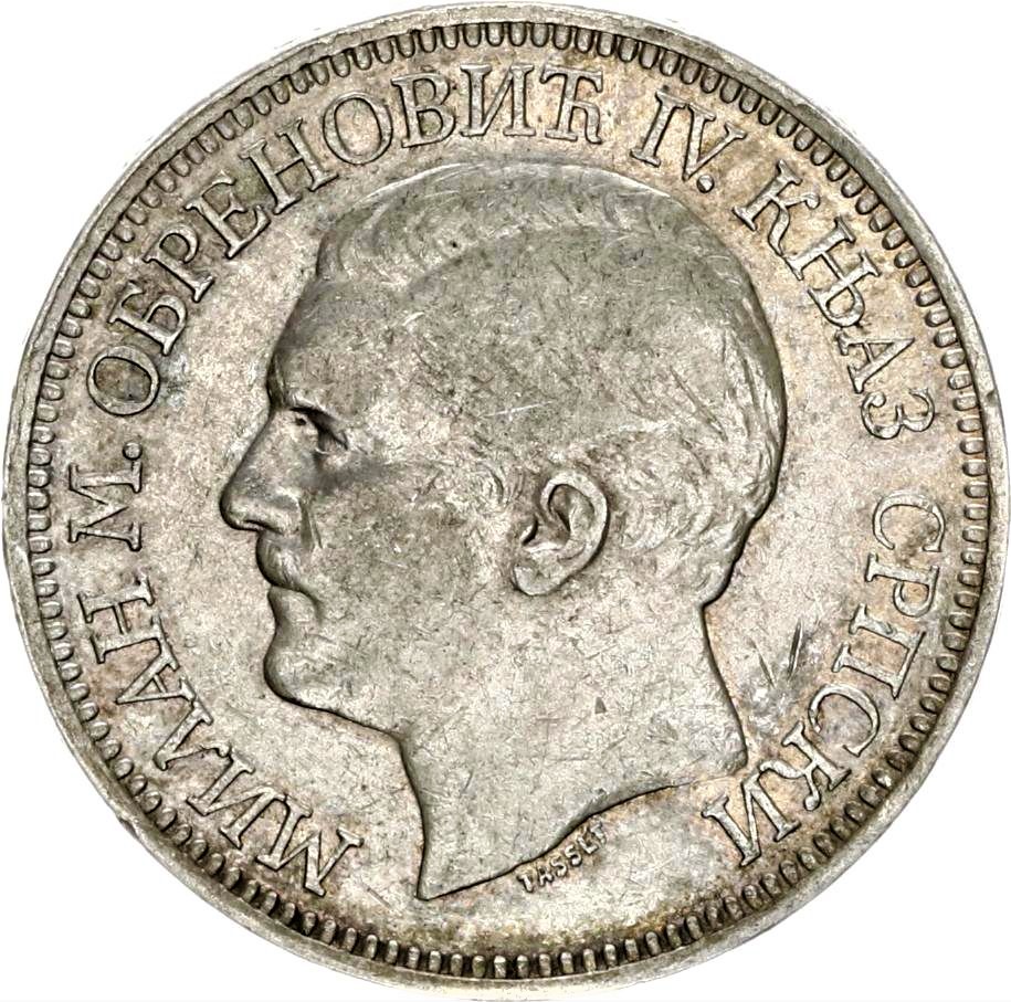 SERBIA 5 Dinara Milan Obrenovich IV 1879 Serbia11