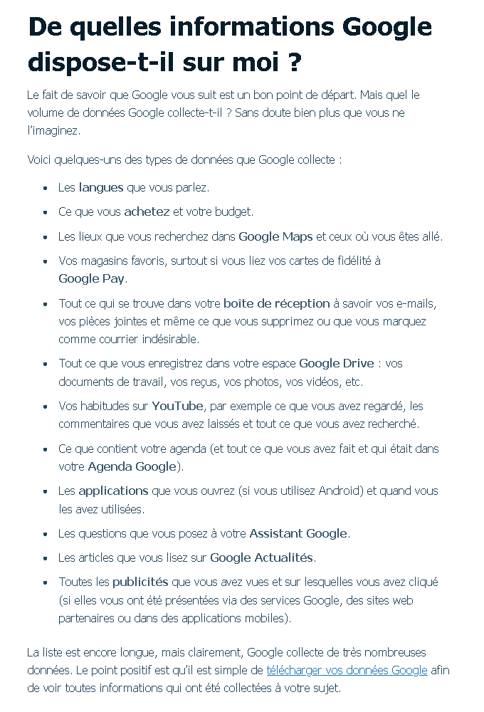 Google l'ami qui vous veut du bien... Vraiment ? Google14