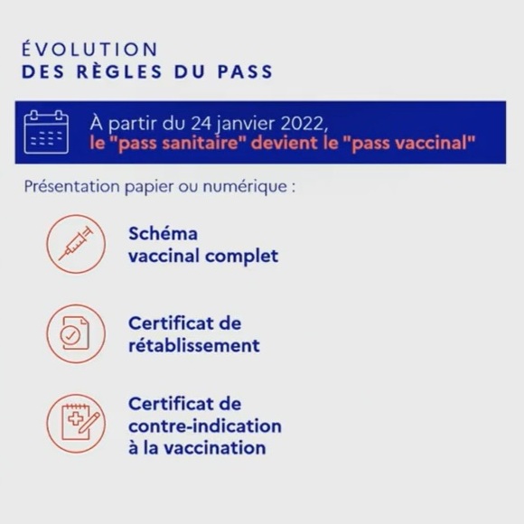 Pass Vaccinal, dès le 24 janvier 2022, la nouvelle prise de tête à la française ! Jeanca10