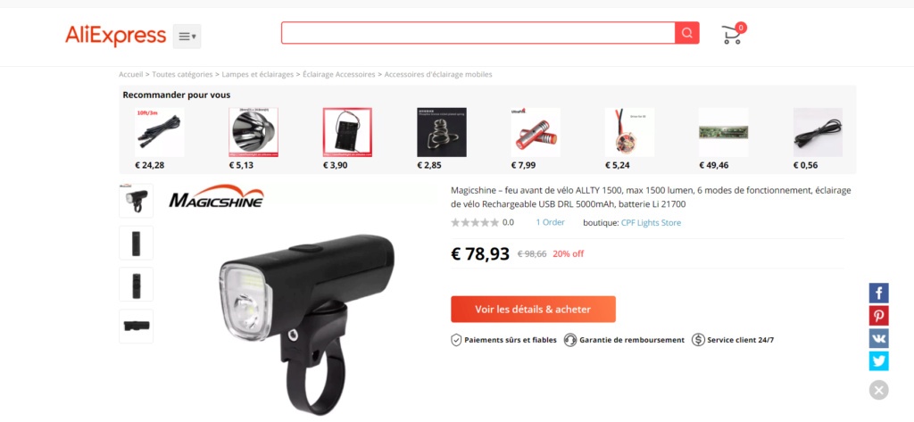 eclairage à DEL pour velo ( LED light for bike) PARTIE 2 Aliexp10