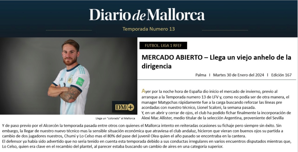 Diario de Mallorca - MERCADO ABIERTO – Llega un viejo anhelo de la dirigencia 16710