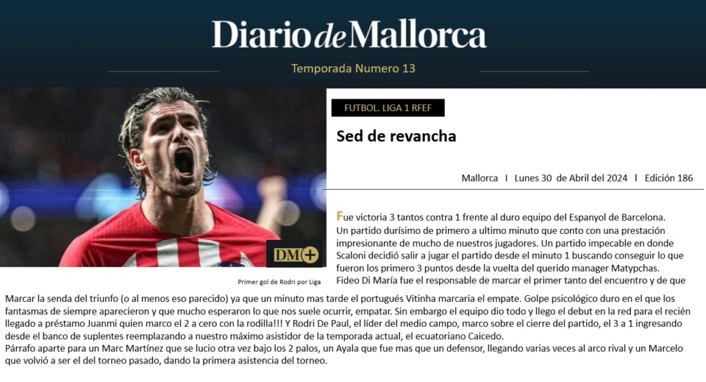 Diario de Mallorca - Sed de Revancha 18610