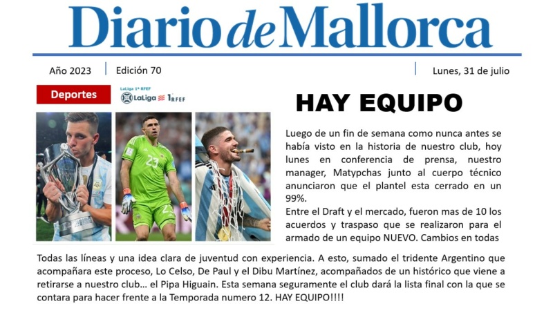 Diario de Mallorca - "HAY EQUIPO" 7010