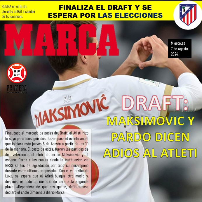 Diario MARCA: MAKSIMOVIC Y PARDO DICEN ADIOS AL ATLETI 810