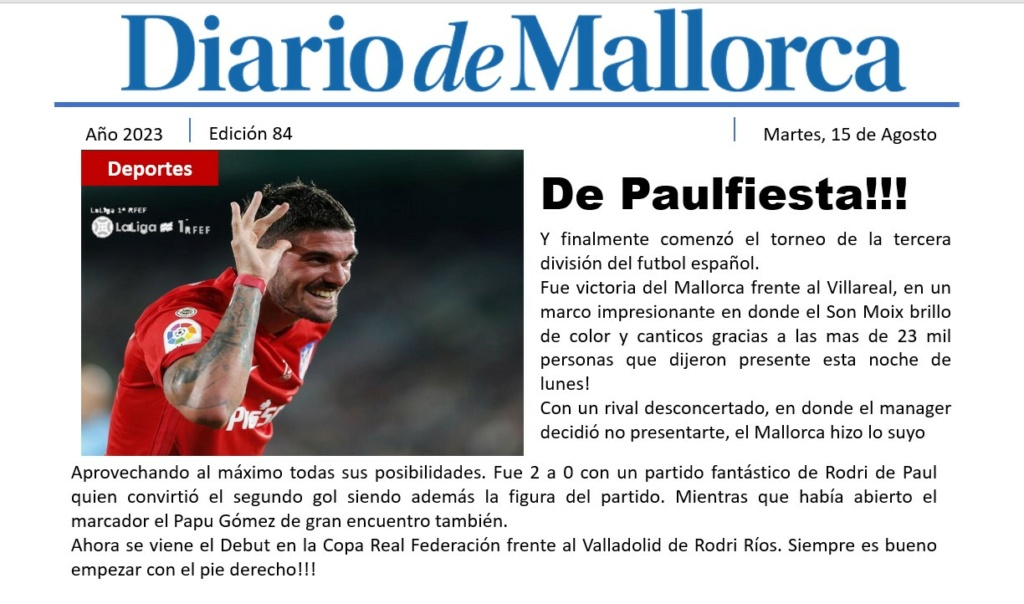 Diario de Mallorca "De Paulfiesta" 8410