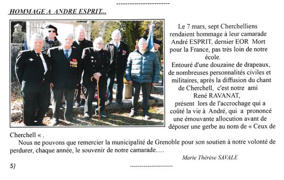 HOMMAGE à André ESPRIT dernier Elève Oficier de Réserve mort pour le FRANCE Andre_10