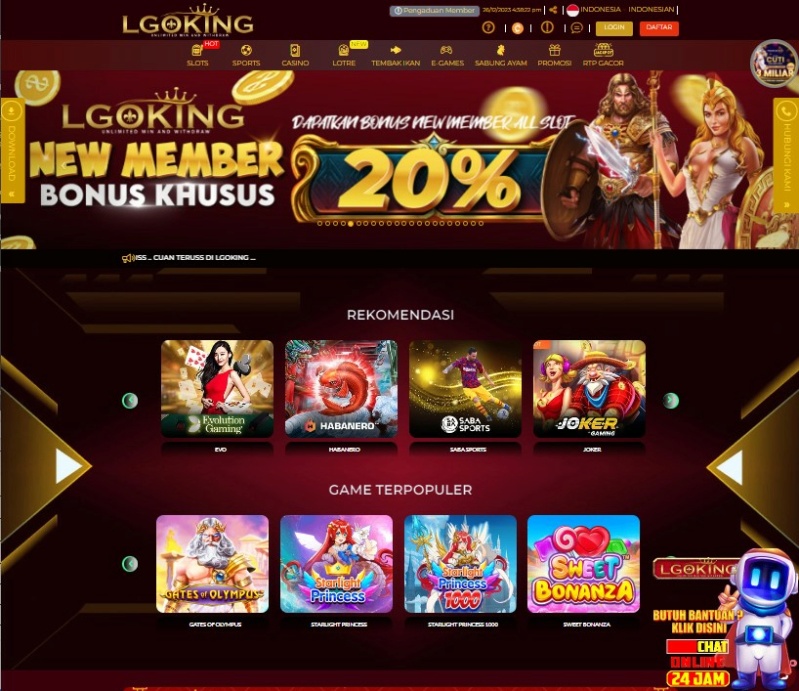 LgoKing: Situs Judi Slot Online Pulsa Tanpa Potongan Lgokin10