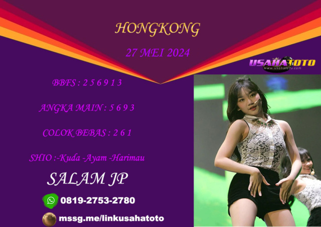 USAHA PREDIKSI HONGKONG 27 MEI 2024 Predik28