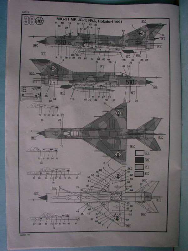 [REVELL] MIKOYAN-GOUVERICH MiG 21 SPS/MF FISHBED 1/32ème Réf 04719 Imag0056