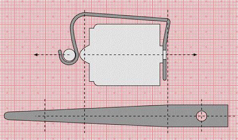Clip triangle arrière (fabrication et installation du clip Brompton) Haken610