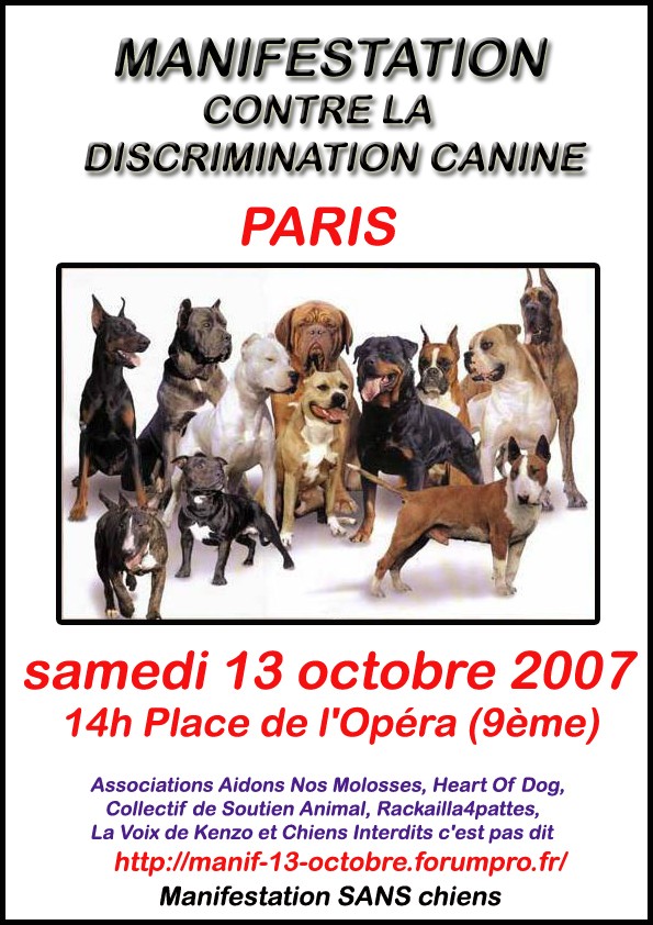 MANIF' pr chiens(paris lille lyon toulouse..)le 13 Affich10