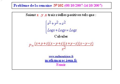 problème N°102 de la semaine (08/10/2007-14/10/2007) Pb_n_110