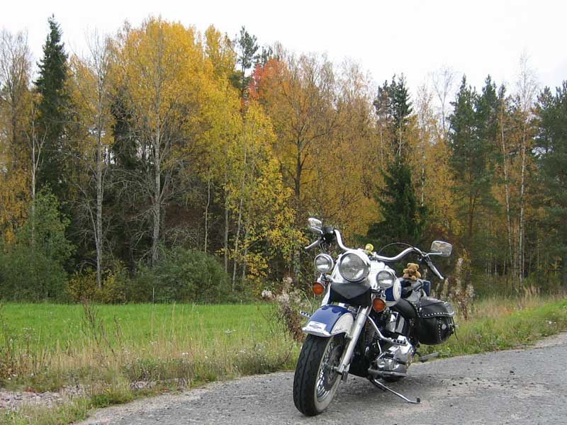 balade d'automne en Finlande Moto10