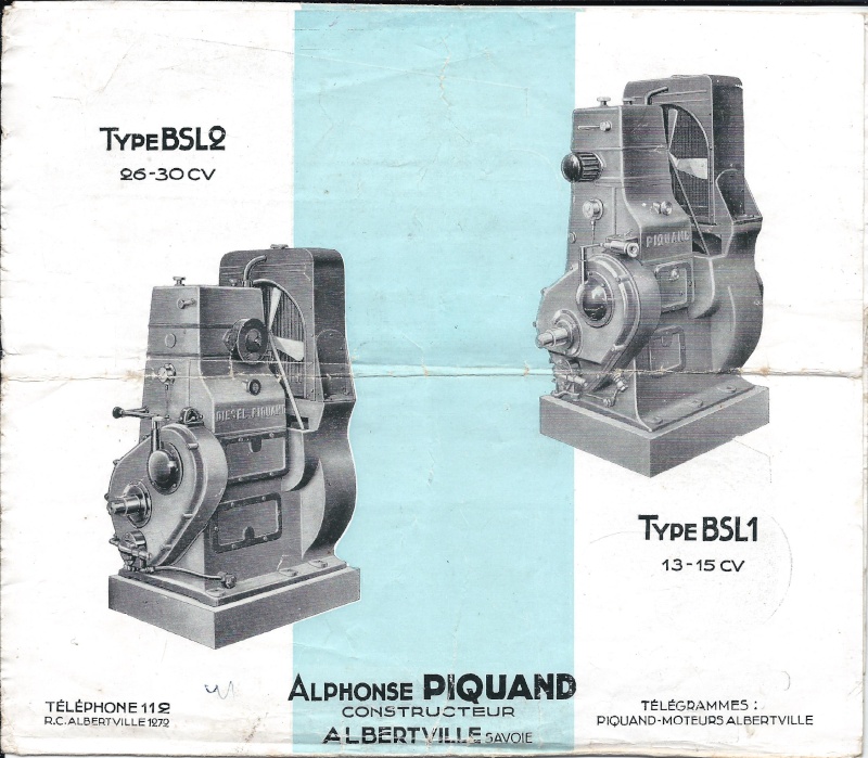 Publicité sur les moteurs BRANTFORD - PIQUAND 310