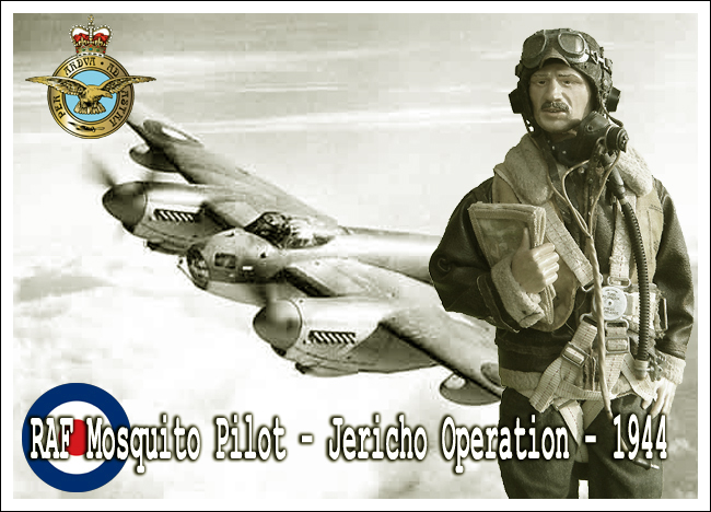 Pilote RAF Mosquito - Opération Jericho - 1944 Presen10