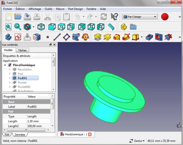 Besoin d'aide Freecad Freeca16