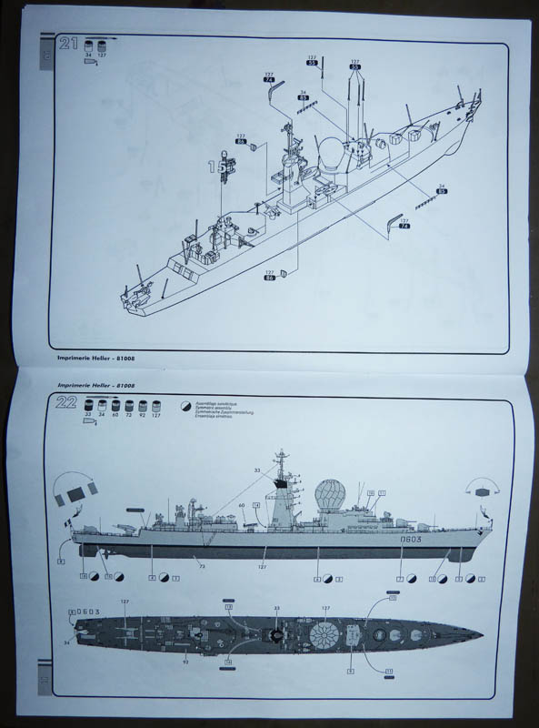 Frégate lance missiles FLM C 60 D603 DUQUESNE classe SUFREN Epave à St MANDRIER Réf 81008 Duques16