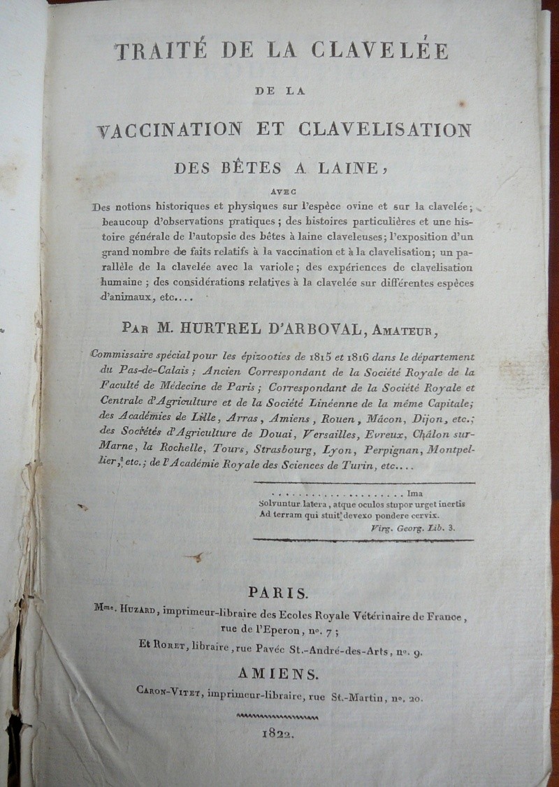 Traité de la Clavelée 1822 P1030749