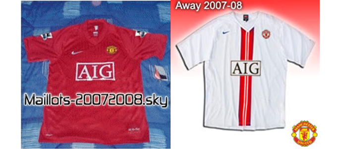 Maillot 2007/2008 Manutd10