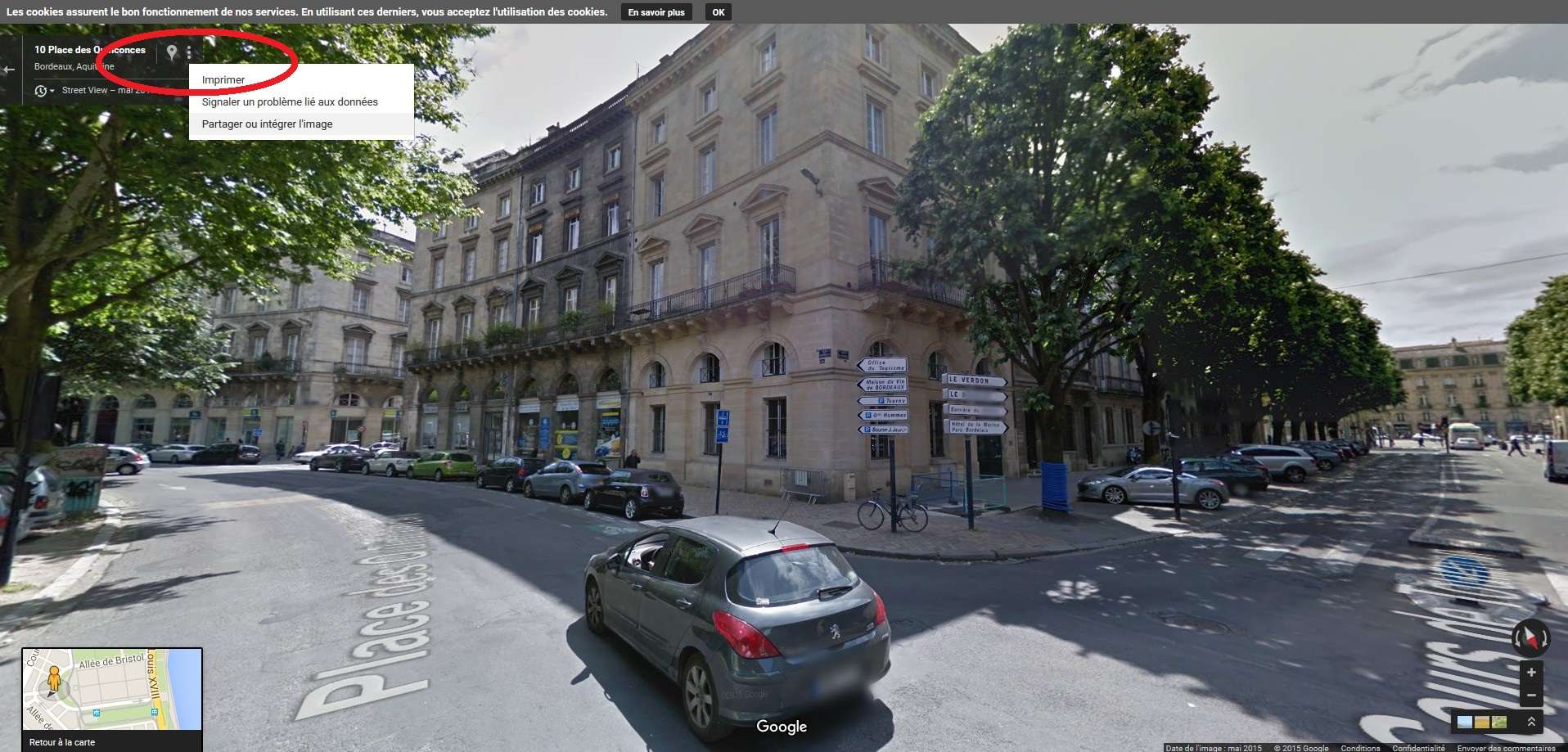 Comment intégrer sur une page une animation STREET VIEW ? Sans_223