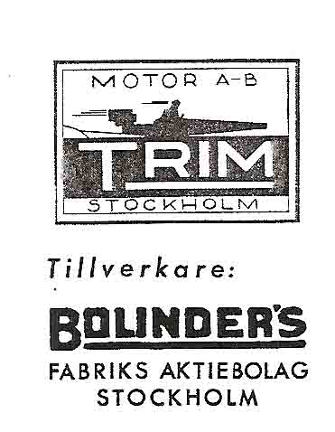 moteurs TRIM - BOLINDER'S Trim610