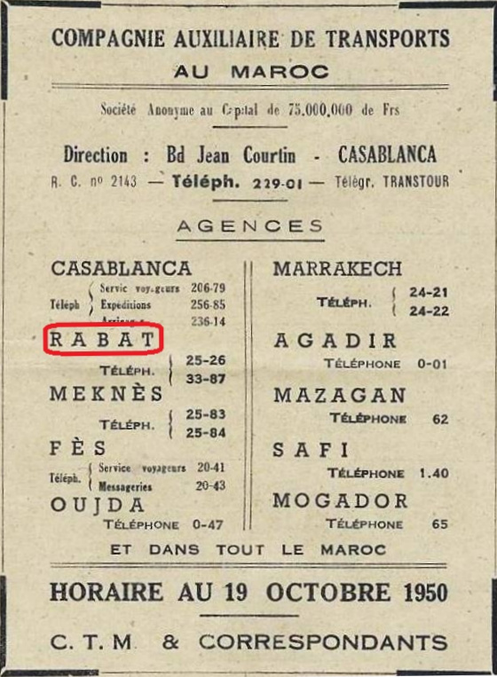Les 1ères Compagnies Routières au Maroc - Page 6 Ctm_1910