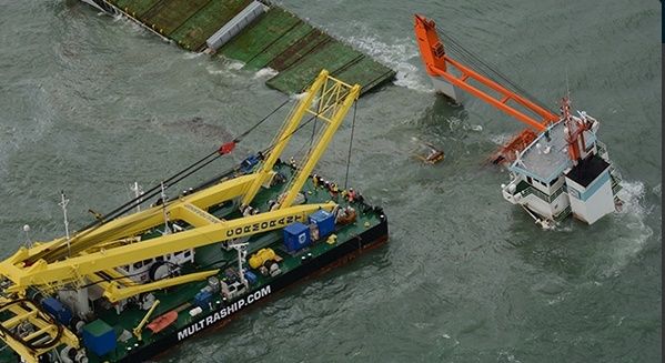 Collision au large de Zeebruge entre cargo et méthanier Artik10