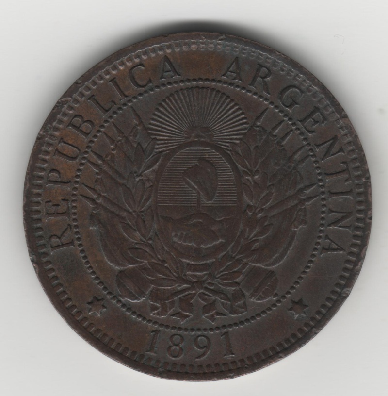 2 Céntavos "Patacón". Argentina. 1891 Img51710