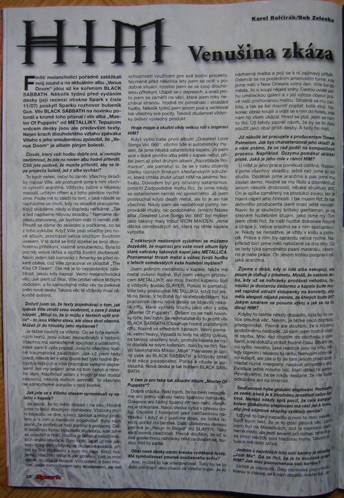 Czech Magazine  Spark -  October 2007 Him_in11