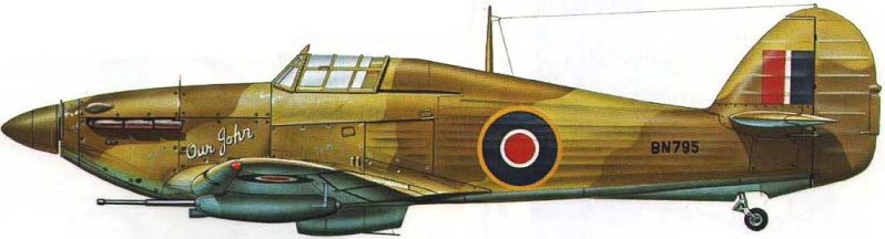 HAWKER HURRICANE Mk IID "Our John" 6 Sqn, RAF Serial: BN795.  9_1210