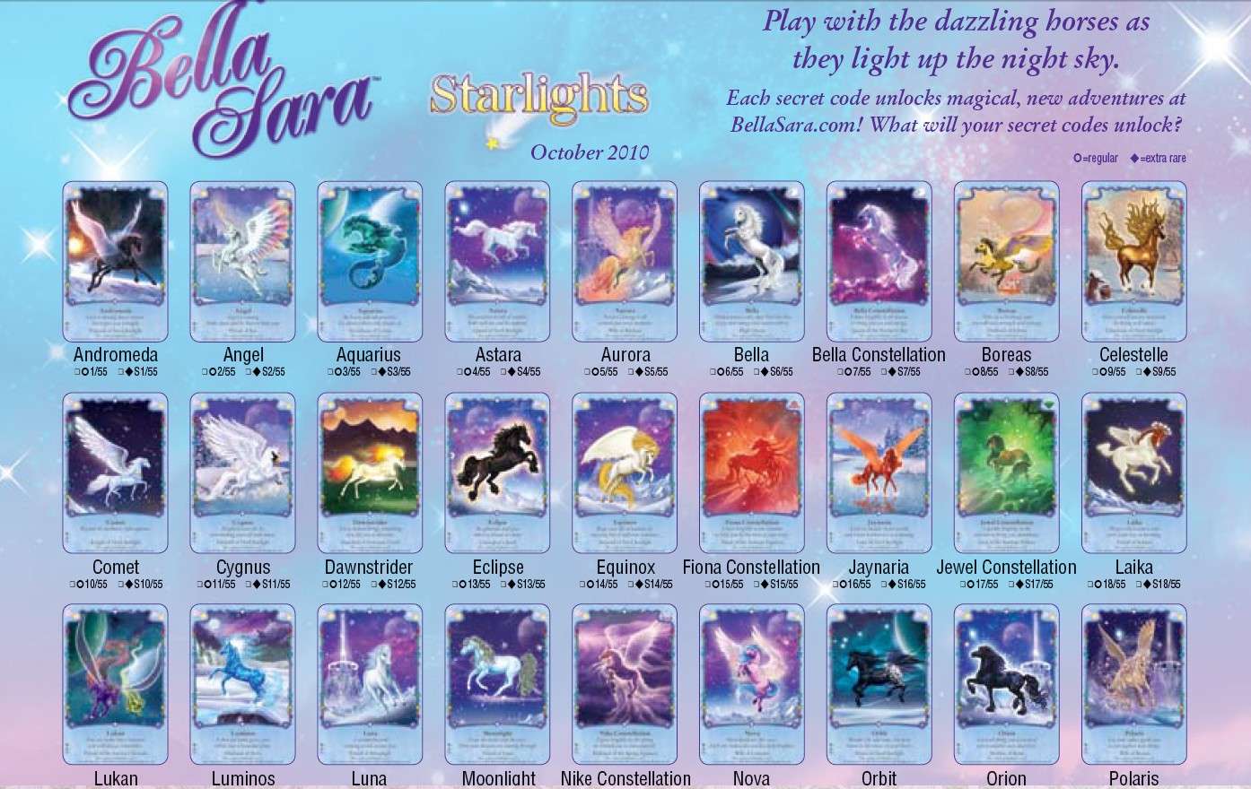 La totalité des cartes Bellasara Starlight Starli15
