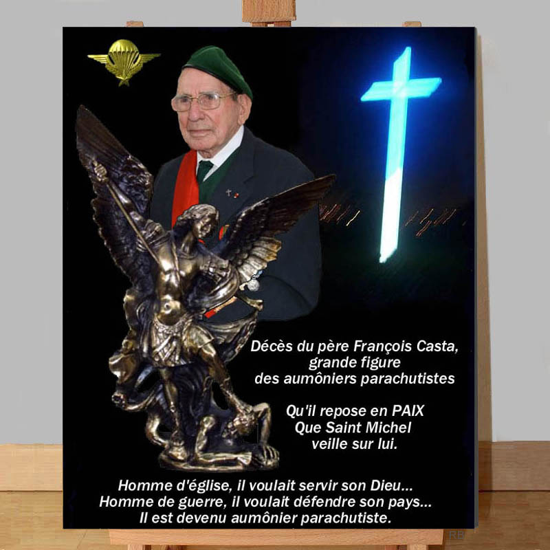 CASTA François: "L'épée et la croix"... 89 ans, il a vécu la Seconde Guerre mondiale, l'Indochine, l'Algérie. Il est à la fois corse, prêtre, et fut officier parachutiste 271_py11