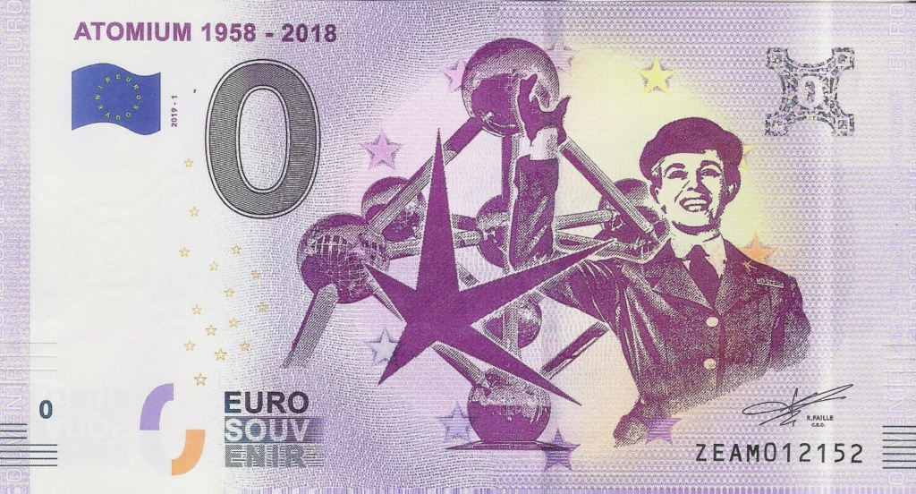Billets euro souvenirs 2019 = 16 Zeam2010