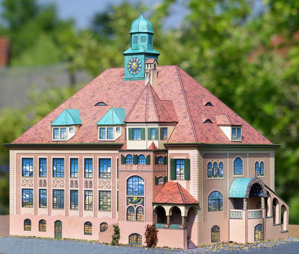 Schulhaus von 1909 Garmisch-Partenkirchen ca. 1:160  (P. Gierhardt/Schreiber) Garmis10