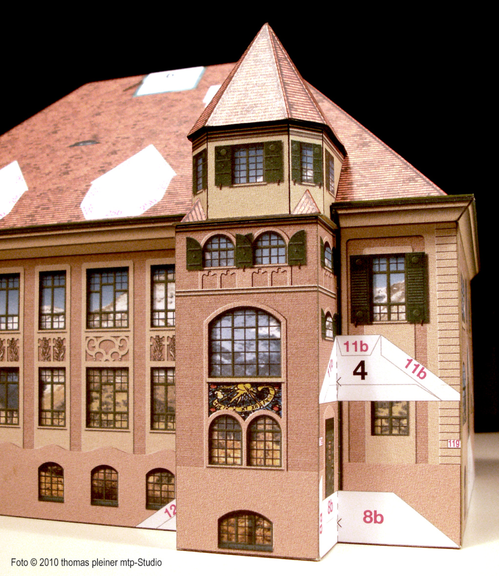 Schulhaus von 1909 Garmisch-Partenkirchen ca. 1:160  (P. Gierhardt/Schreiber) Garmis22