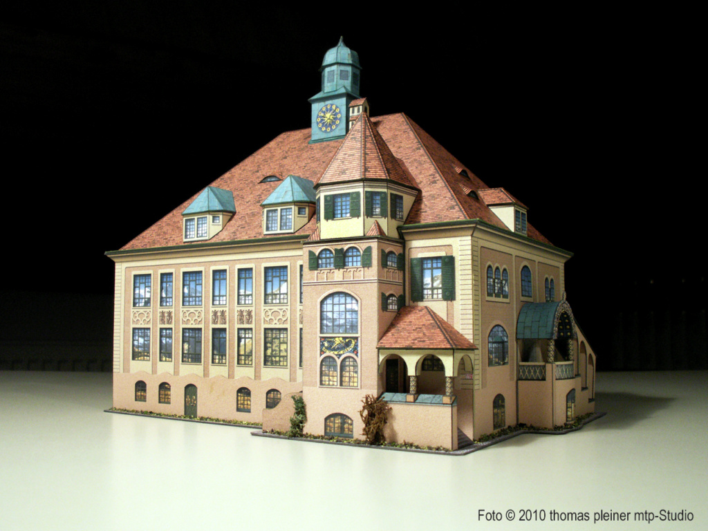 Schulhaus von 1909 Garmisch-Partenkirchen ca. 1:160  (P. Gierhardt/Schreiber) Garmis50