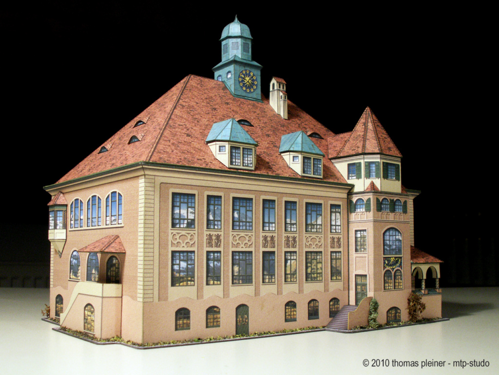 Schulhaus von 1909 Garmisch-Partenkirchen ca. 1:160  (P. Gierhardt/Schreiber) Garmis53