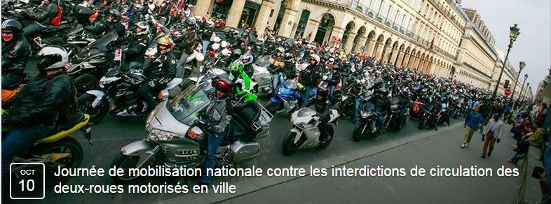 FFMC - Samedi 10 octobre - Journée de mobilisation nationale contre les interdictions de circulation des deux-roues motorisés en ville Captur11