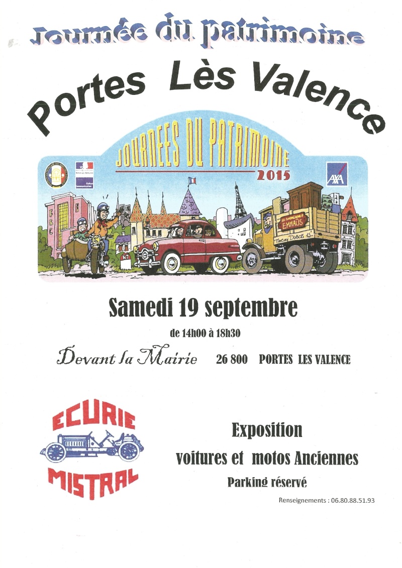[26] 19/09/2015 - journée du patrimoine à Portes-les-Valence Affich10